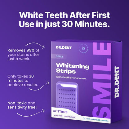 DRDENT Purple Teeth Whitening Strips