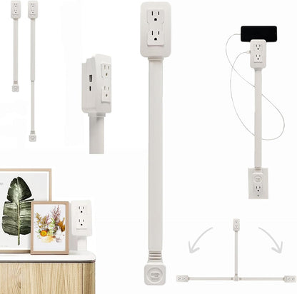 Retractable Power Socket Electrical Outlet Extender Stick