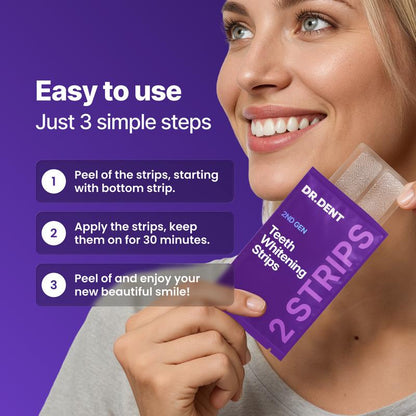 DRDENT Purple Teeth Whitening Strips