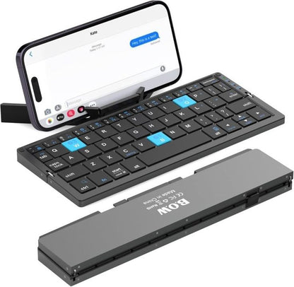 Folding Bluetooth keyboard for mobile phone and computer