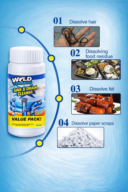 110g Powerful Kitchen and Drain Cleaner Powder