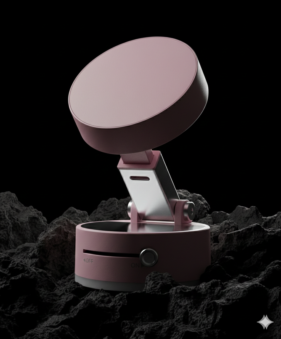 360-Degree Rotating Magnetic Adjustable Height Phone Holder