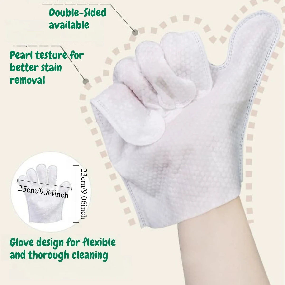 20pcs Pet Grooming Glove Wipes, Pet Deodorant Bath Gloves, No-Rinse, Remove Odor, Thickened Wipes for Pet Daily Care, Traveling