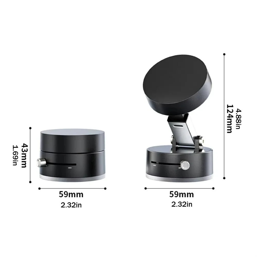 360-Degree Rotating Magnetic Adjustable Height Phone Holder